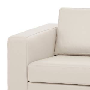 Ecksofa Omnia II Echtleder Echtleder Neka: Creme - Longchair davorstehend rechts