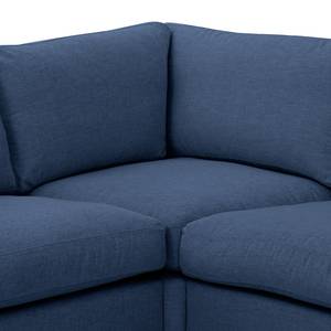 Ecksofa Omnia III Webstoff Webstoff Anda II: Blau - Longchair davorstehend links