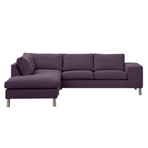 Ecksofa Omnia III Webstoff Webstoff Anda II: Violett - Longchair davorstehend links