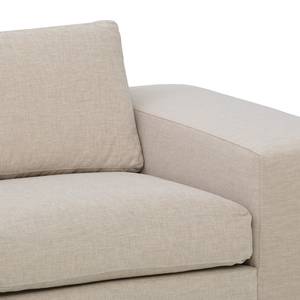 Ecksofa Omnia III Webstoff Webstoff Saia: Beige - Longchair davorstehend links