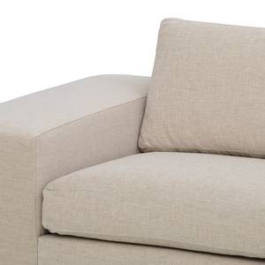 Ecksofa Omnia III Webstoff Webstoff Saia: Beige - Longchair davorstehend rechts