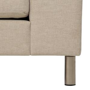 Ecksofa Omnia IV Webstoff Webstoff Saia: Beige - Longchair davorstehend links