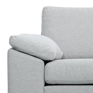 Ecksofa Omnia IV Webstoff Webstoff Anda II: Silber - Longchair davorstehend rechts