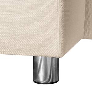 Ecksofa Oslo Webstoff Beige - Longchair davorstehend rechts