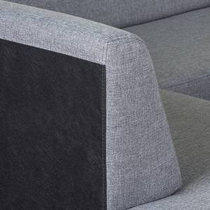 Ecksofa Bauru Webstoff Grau - Longchair davorstehend links