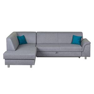 Ecksofa Bauru Webstoff Grau - Longchair davorstehend links