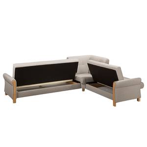 Ecksofa Outwell Strukturstoff - Sahara - Ecke davorstehend rechts