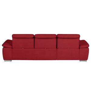 Ecksofa Palmerston Webstoff Rot - Longchair davorstehend links