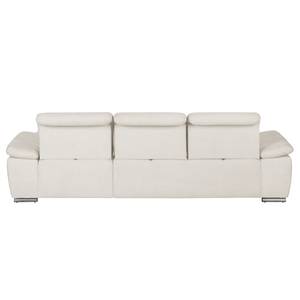 Ecksofa Palmerston Webstoff Creme - Longchair davorstehend rechts