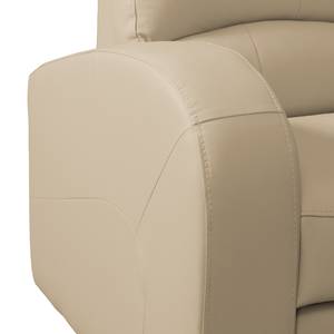 Hoekbank Parilla (met slaapfunctie) - echt leer - Warm beige - Breedte: 229 cm - Longchair vooraanzicht rechts