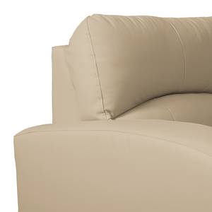 Ecksofa Parilla (mit Schlaffunktion) Echtleder - Warmes Beige - Breite: 229 cm - Longchair davorstehend rechts