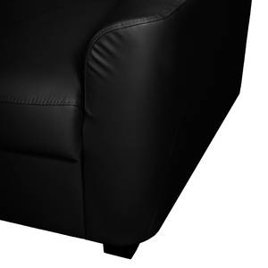 Ecksofa Parilla II Kunstleder - Schwarz - Longchair davorstehend links