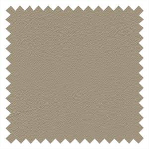 Hoekbank Parlin echt leer - Beige - Longchair vooraanzicht links - Met hoofdsteun