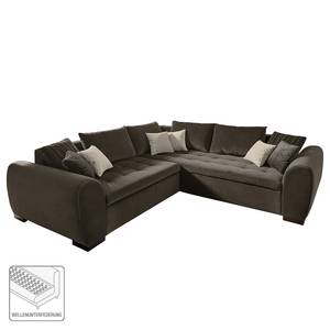 Ecksofa Peguera II (mit Schlaffunktion) Microfaser - Taupe