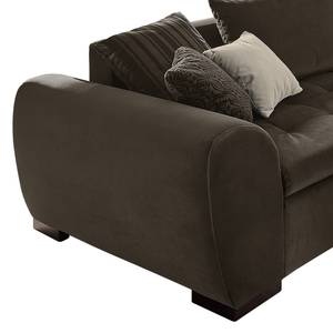 Ecksofa Peguera II (mit Schlaffunktion) Microfaser - Taupe