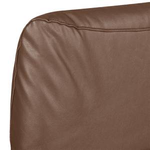 Canapé d'angle Perira I Imitation cuir - Marron - Méridienne courte à gauche (vue de face)