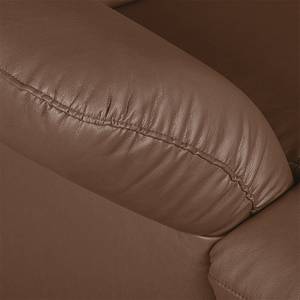 Ecksofa Perira I mit Relaxfunktion - Kunstleder - Braun - Longchair davorstehend links