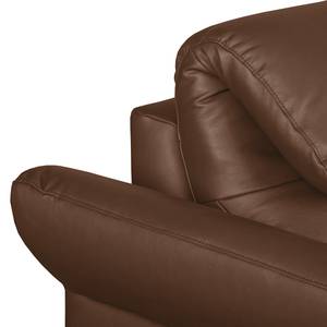 Ecksofa Perira I mit Relaxfunktion - Kunstleder - Braun - Longchair davorstehend links