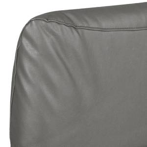 Ecksofa Perira I mit Relaxfunktion - Kunstleder - Grau - Longchair davorstehend links