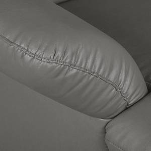 Ecksofa Perira I mit Relaxfunktion - Kunstleder - Grau - Longchair davorstehend links