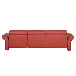 Canapé d'angle Perira I Imitation cuir - Rouge - Méridienne courte à gauche (vue de face)