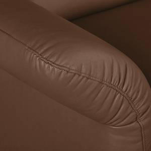 Canapé d'angle Perira I Imitation cuir - Marron - Méridienne courte à droite (vue de face)