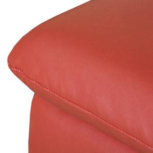 Ecksofa Perira I mit Relaxfunktion - Kunstleder - Rot - Longchair davorstehend rechts