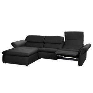 Ecksofa Perira II mit Relaxfunktion - Kunstleder - Schwarz - Longchair davorstehend links