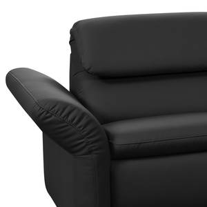 Ecksofa Perira II mit Relaxfunktion - Kunstleder - Schwarz - Longchair davorstehend rechts