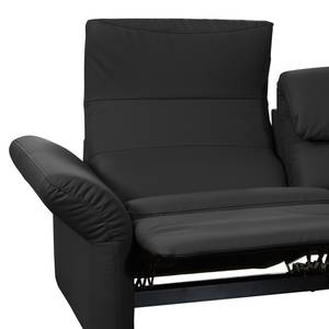 Ecksofa Perira II Kunstleder - Schwarz - Longchair davorstehend rechts