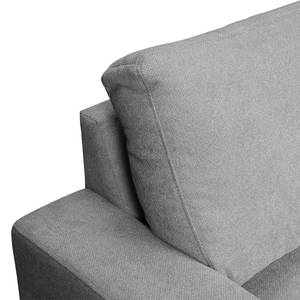 Ecksofa Pierpont (mit Schlaffunktion) Webstoff - Platin - Longchair davorstehend rechts