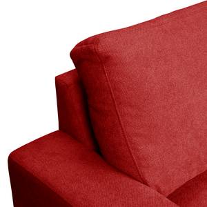 Hoekbank Pierpont (met slaapfunctie) Rood - Longchair vooraanzicht links