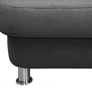 Ecksofa Piketon Microfaser Anthrazit - Longchair davorstehend links - Keine Funktion