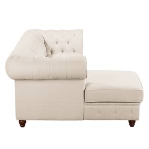 Ecksofa Pintano Beige - Ottomane davorstehend links