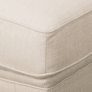 Ecksofa Pintano Webstoff - Beige - Ottomane davorstehend rechts