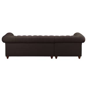 Ecksofa Pintano Espresso - Ottomane davorstehend links