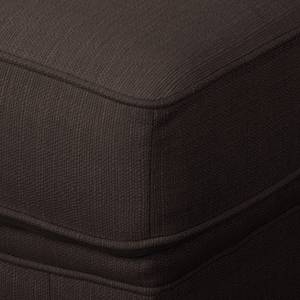 Ecksofa Pintano Webstoff - Espresso - Ottomane davorstehend links