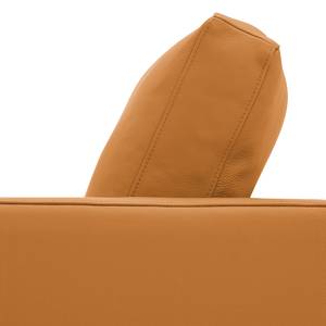 Ecksofa Portobello Echtleder Echtleder Gad: Cognac I - Breite: 207 cm - Longchair davorstehend links