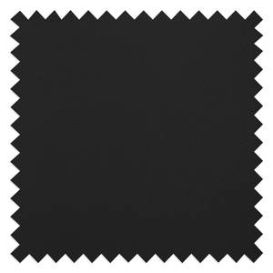 Hoekbank Portobello echt leer Echt leer Gad: Zwart - Breedte: 207 cm - Longchair vooraanzicht links