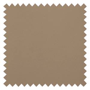 Hoekbank Portobello echt leer Echt leer Gad: Taupe - Breedte: 207 cm - Longchair vooraanzicht links