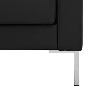 Ecksofa Portobello Echtleder Echtleder Gad: Schwarz - Breite: 251 cm - Longchair davorstehend links