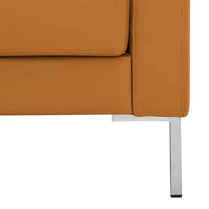 Ecksofa Portobello Echtleder Echtleder Gad: Cognac I - Breite: 251 cm - Longchair davorstehend links