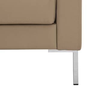 Ecksofa Portobello Echtleder Echtleder Gad: Taupe - Breite: 251 cm - Longchair davorstehend rechts