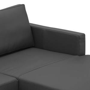 Ecksofa Portobello Echtleder Echtleder Gad: Anthrazit - Breite: 293 cm - Longchair davorstehend rechts