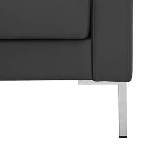 Ecksofa Portobello Echtleder Echtleder Gad: Anthrazit - Breite: 293 cm - Longchair davorstehend rechts