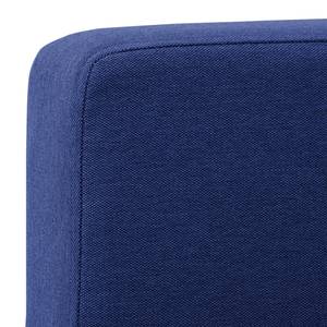 Ecksofa Portobello Webstoff Stoff Ramira: Blau - Breite: 251 cm - Longchair davorstehend links