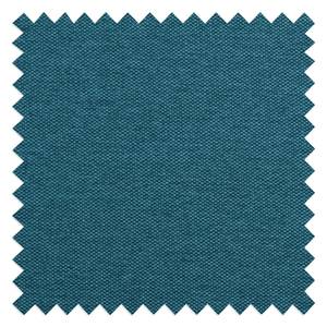 Hoekbank Portobello geweven stof Stof Ramira: Turquoise - Breedte: 251 cm - Longchair vooraanzicht rechts
