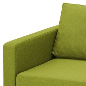 Ecksofa Portobello Webstoff Stoff Ramira: Limette - Breite: 293 cm - Longchair davorstehend rechts