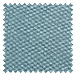 Canapé d'angle Portobello Tissu Tissu Selva : Bleu clair - Largeur : 207 cm - Méridienne courte à gauche (vue de face)