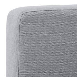 Canapé d'angle Portobello Tissu Tissu Milan : Gris clair - Largeur : 207 cm - Méridienne courte à gauche (vue de face)